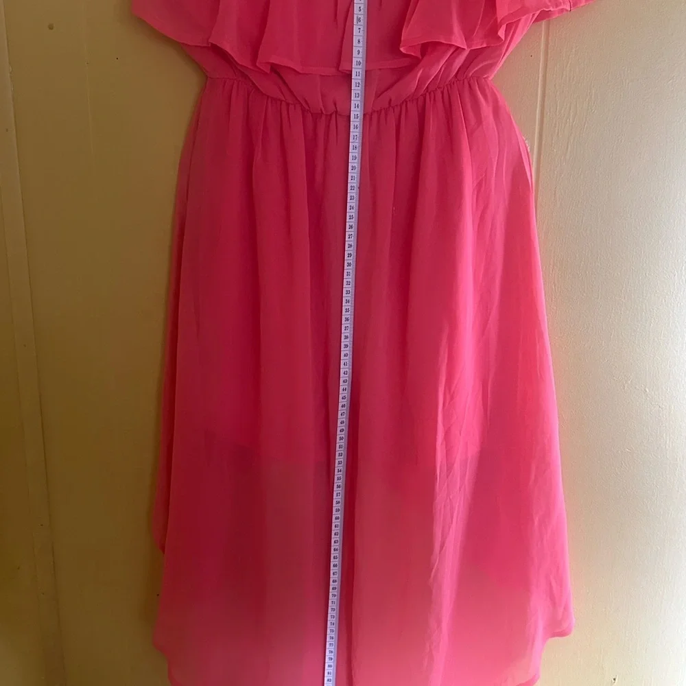 Elegant Pink Ruffled Kids Dress